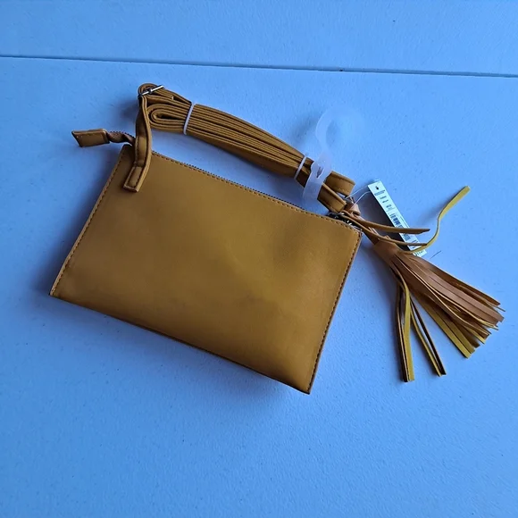 Mustard Yellow Small Crossbody Purse - Picture 4 of 5
